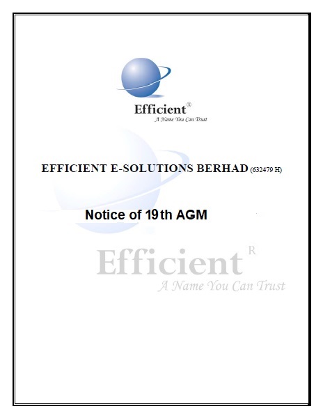 Notice of 19th AGM