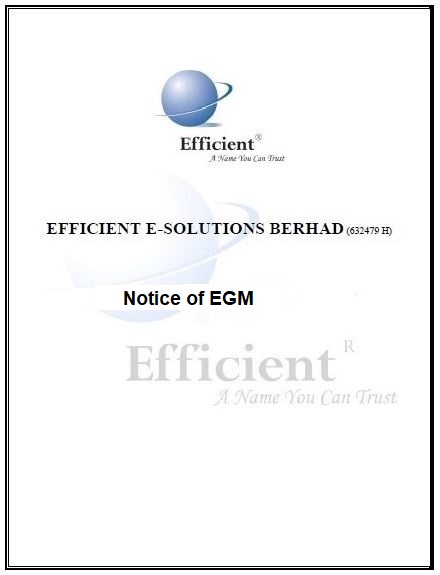 Notice of EGM